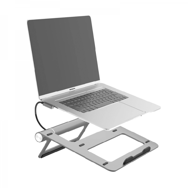 Wiwu 8in1 Notebook Laptop Stand with Docking Station PD3.0/USB3.0/RJ45 (1000Mbps)/SD/TF/HDMI (4K@30Hz)