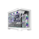 [UV6-WH-2FC7R-W- 1FC7-W] 1stPlayer UV6 - Support up to 9 fans White ATX Case.webp