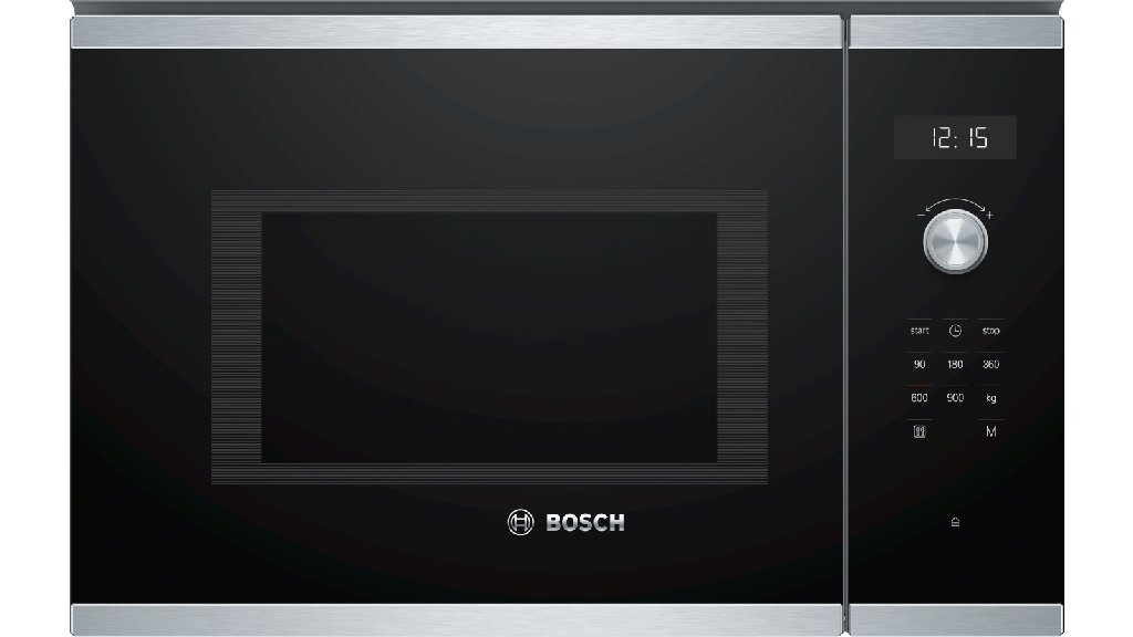 BOSCH BFL554MS0 Serie | 6 Built-In Microwave 59x38cm Grilled Microwave oven steel with 3 different heating programs and 5 stages