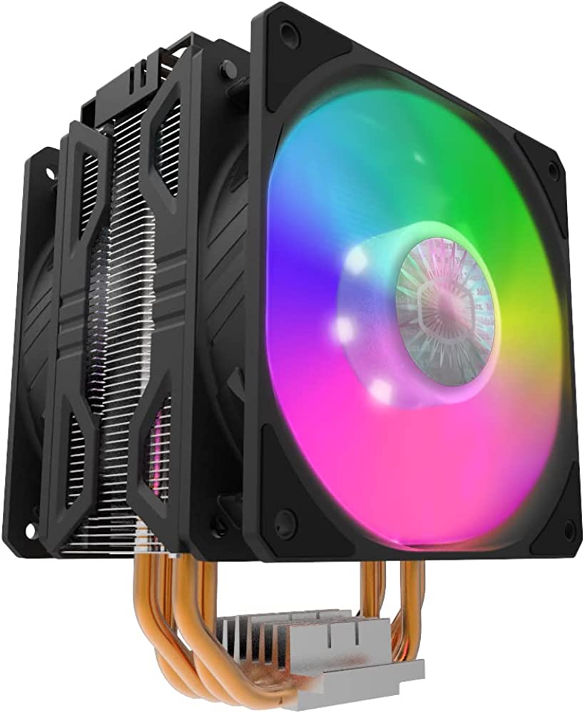 Cooler Master - Hyper 212 ARGB Spectrum Tower; 120mm RGB Fan; Included RGB Controller; Upgradable to Dual Fan; 4 Heat Pipes