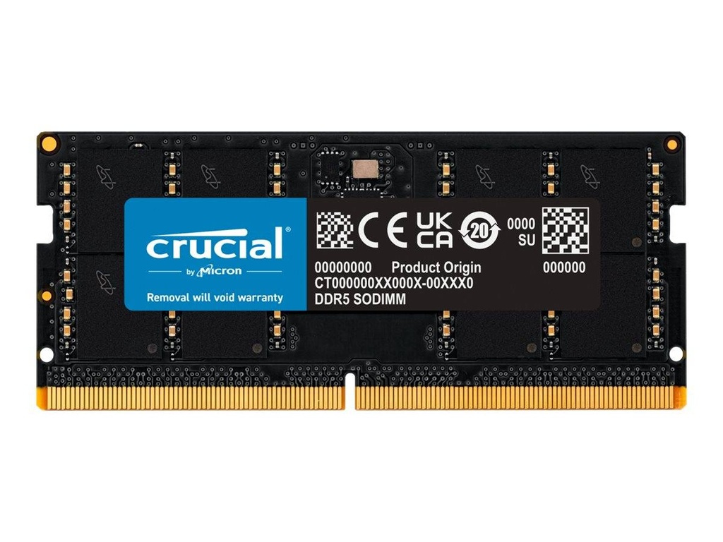 Crucial 32GB DDR5 4800 MHz Notebook SO-DIMM Memory Module