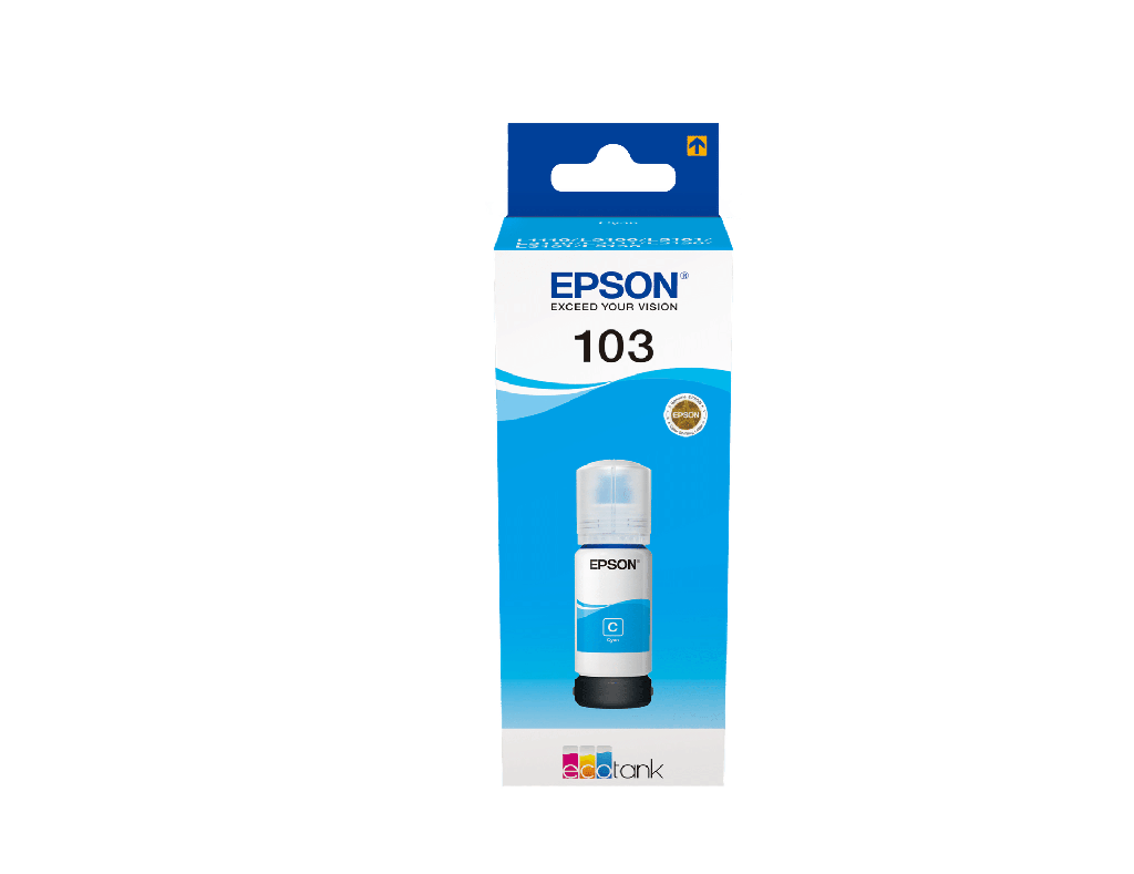 Epson 103 ECOTANK Ink Bottle, Cyan