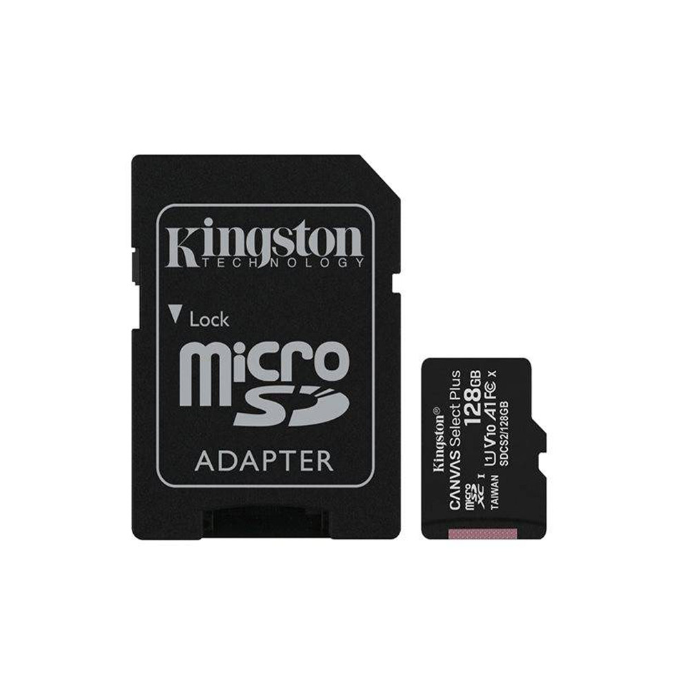 Kingston 128 GB Canvas Select Plus + SD adapter
