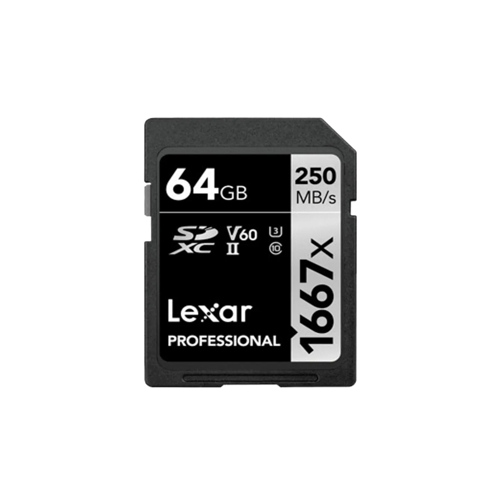 Lexar Professional 1667x SD (64GB, LSD64GCB1667)