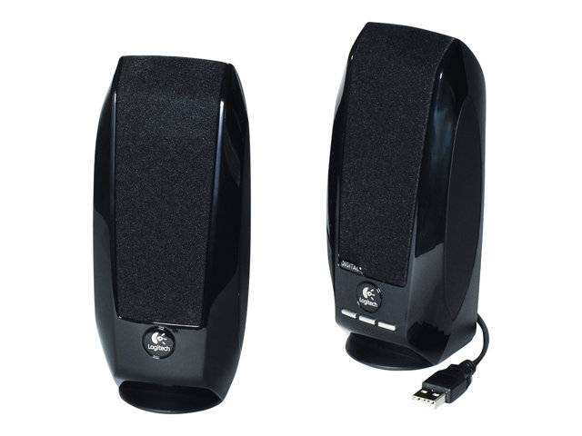 Logitech S150 Black 1.2W RMS 1+1 USB Wired Speakers with Digital Sound