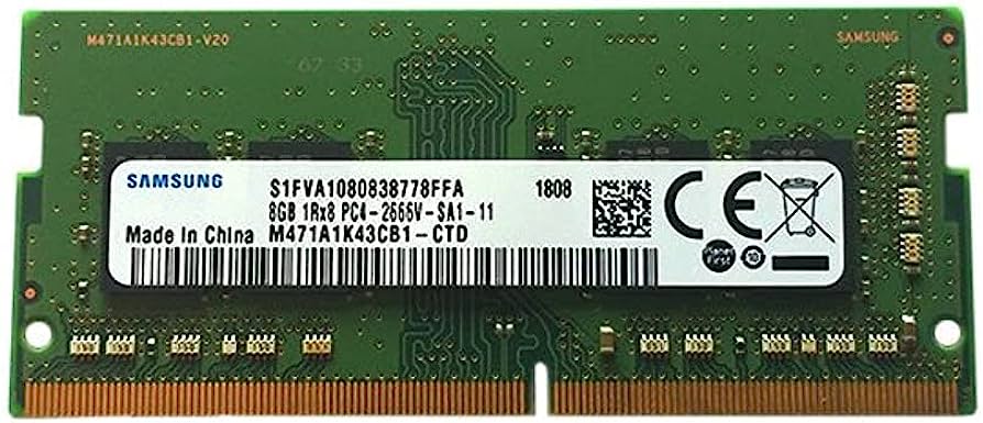 SAMSUNG DDR4 8 GB SO-DIMM 260-PIN 2666 MHZ PC4-21300 CL19 1.2 V UNBUFFERED / NON-ECC | M471A1K43CB1-CTD