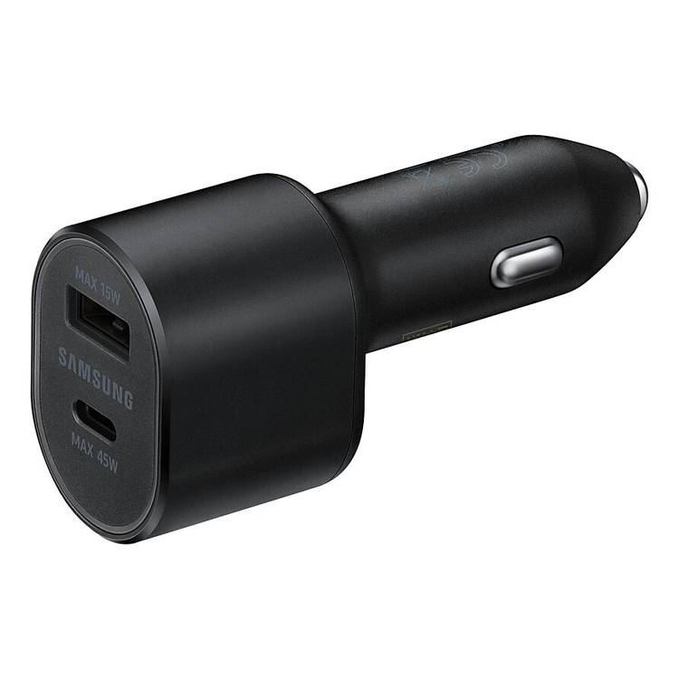 Samsung Dual Ports Car Charger 15W with Type-C 45W Port - Black