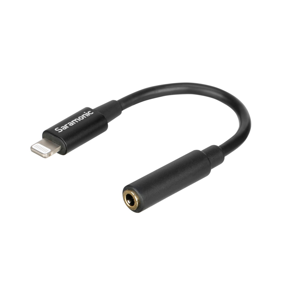 Saramonic SR-C2002 3.5mm TRRS Female to Lightning Male  Microphone  and Headphone Jack Adaptor