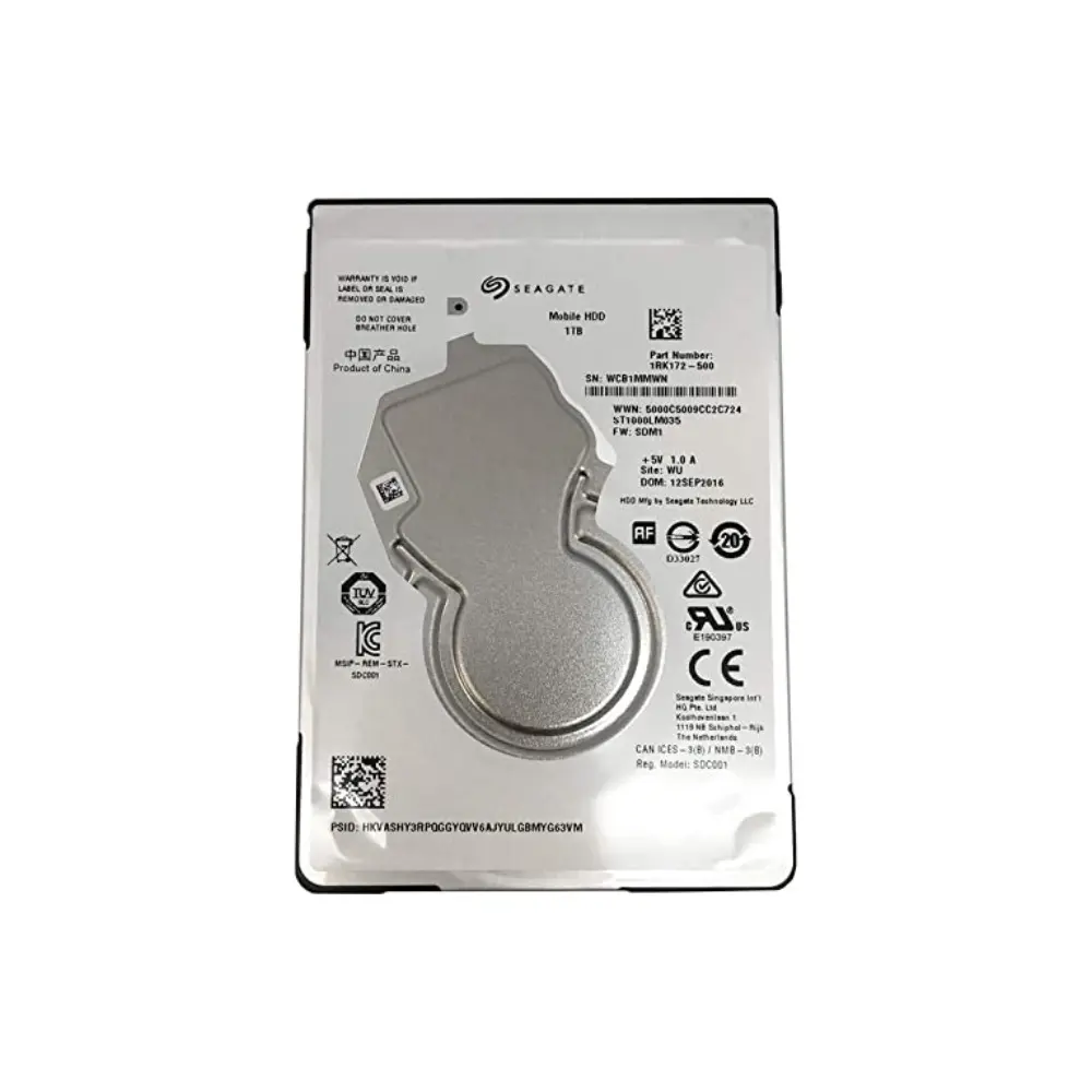 Seagate 1TB Notebook HDD SATA 6Gb/s 128MB Cache 2.5" Internal Bare Drive (ST1000LM035)