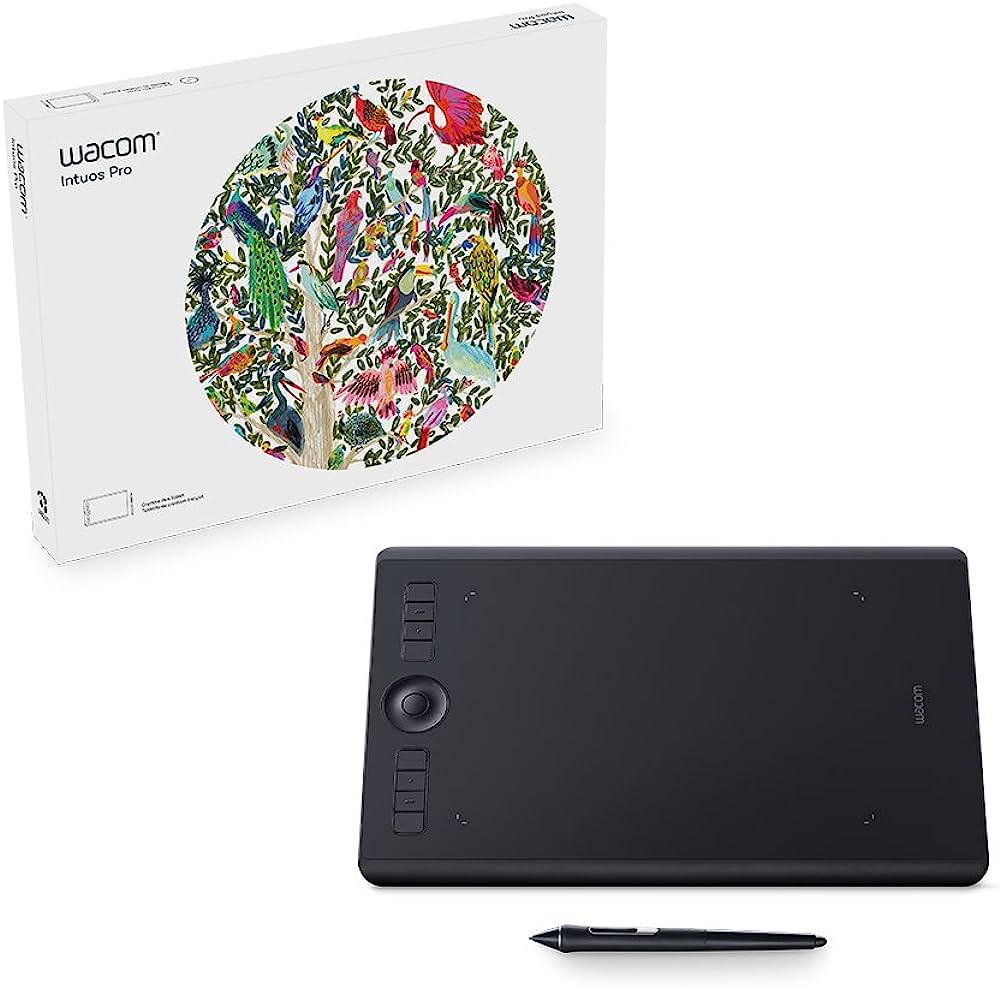 Wacom PTH 660 Intuos Pro Digital Graphic Drawing Tablet for Mac or PC, Medium, New Mode