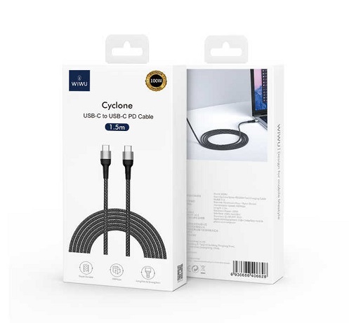 WiWU F15 PD 100W Type-C To Type-C Fast Charging Cable