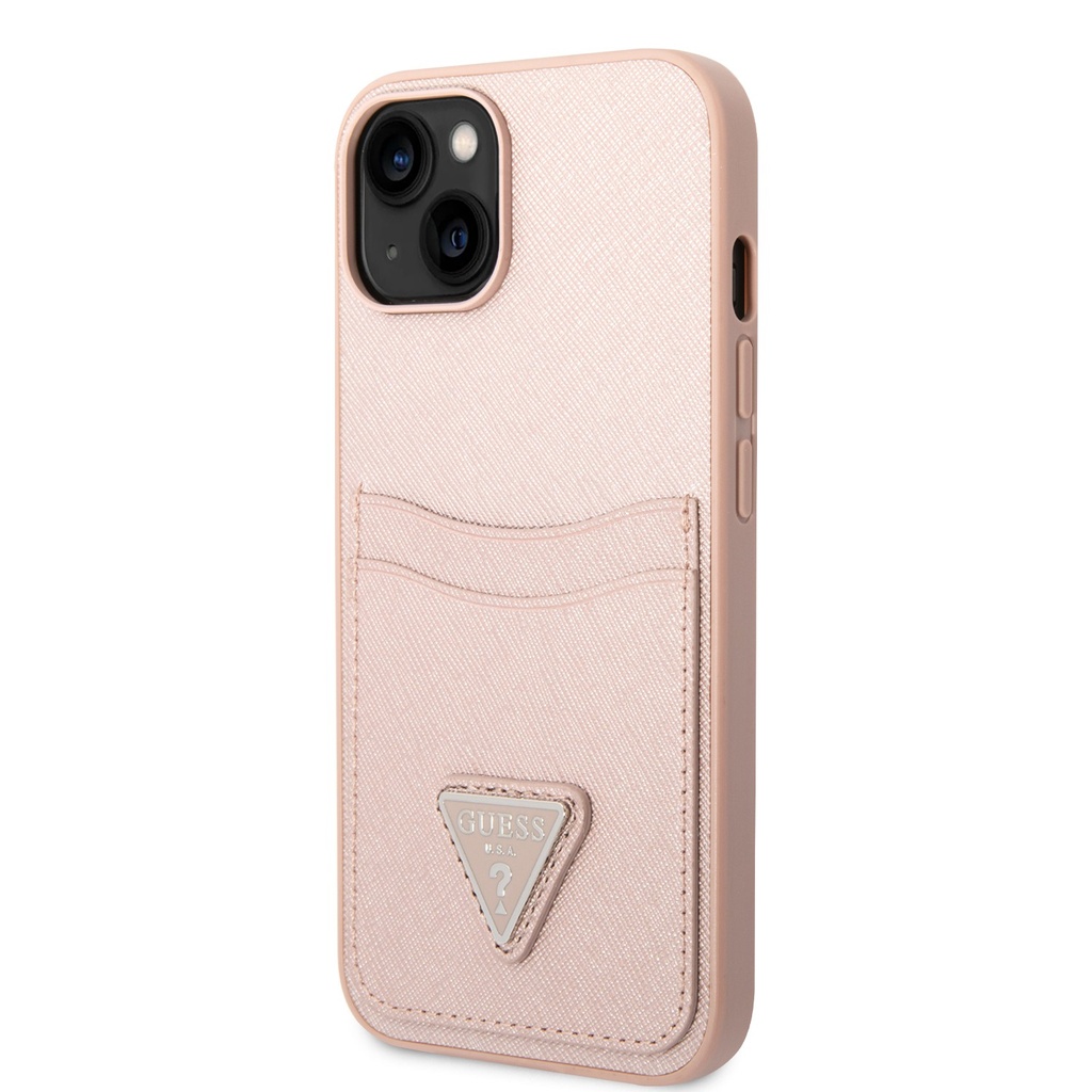 Guess Silicone Line & Triangle Hard Case for iPhone 14 Series