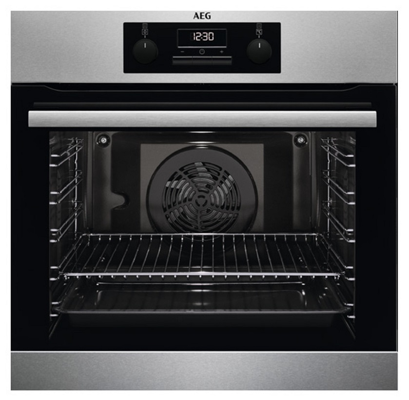 AEG BEB231011M 8 Function Steel Turbo Oven 72L Energy class: A