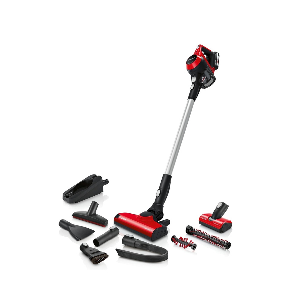 BOSCH BBS61PET2 Serie 6 Rechargeable Vacuum Cleaner Unlimited ProAnimal Red