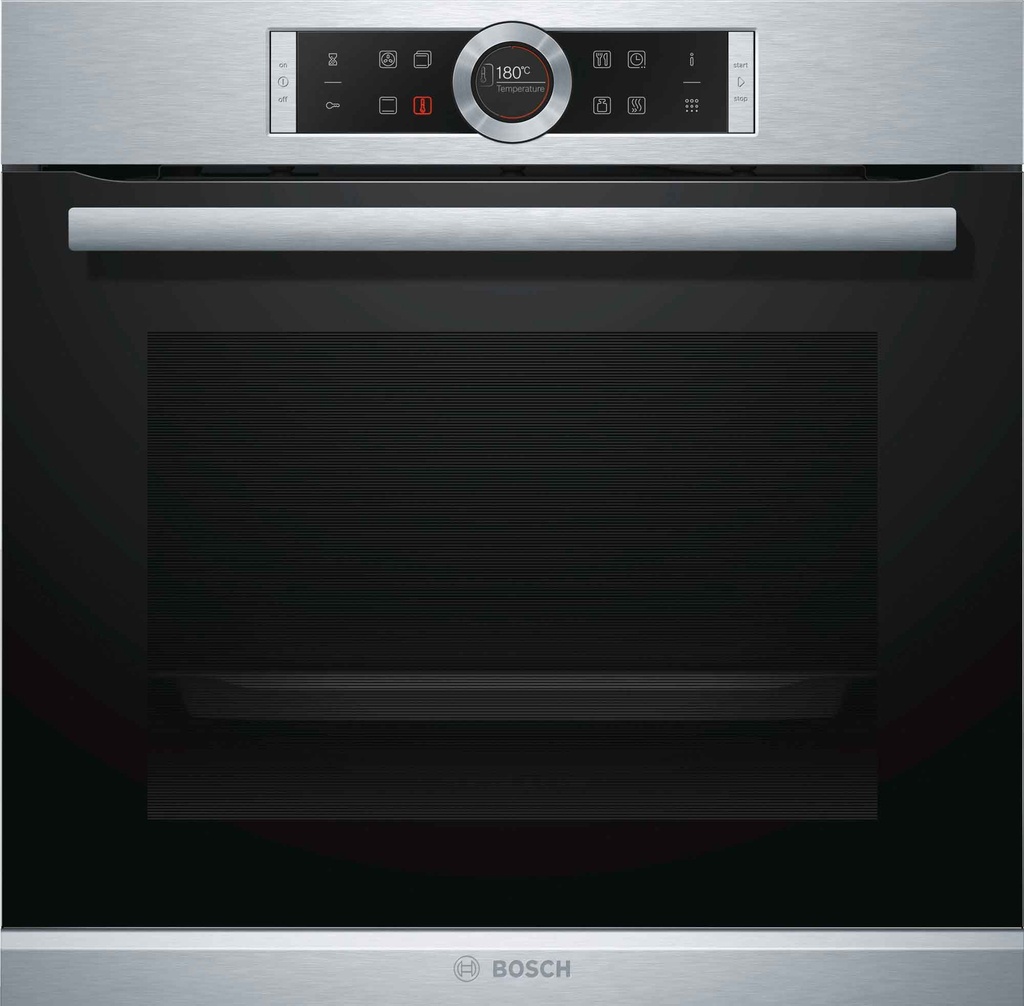 BOSCH HBG675BS1 Serie | 8 Built-in oven 60 x 60 cm 4D Cooking 71lt. XXL. Preheat Keep Warm Pyrolytic Steel Design