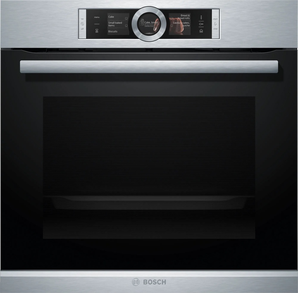 BOSCH HSG656XS1 Serie | 8 Built-in oven 60x60cm Black Combi Oven + Steamer Perfect Bake Perfect Roast Dish Assist TFT Display Inox