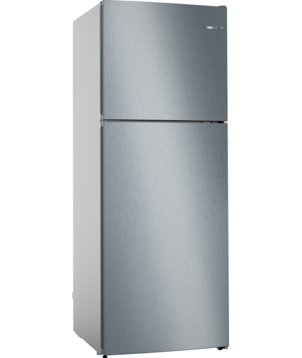 BOSCH KDN55NL20U Serie | 4 free-standing fridge-freezer with freezer at top 453lt 186x70x75cm Combi Inox A+ energy class NF anti-bacterial Stainless steel look