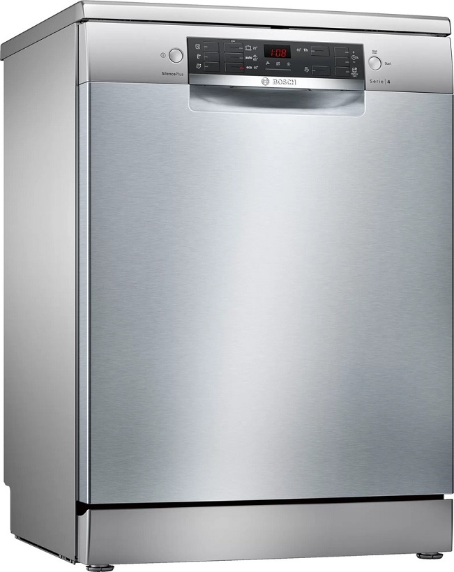 BOSCH SMS45DI10Q Serie | 4 free-standing dishwasher 60 cm Stainless steel, lacquered 5 Programmed Steel water overflow safety child lock and half basket