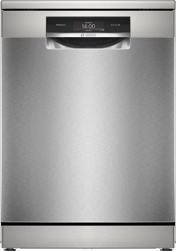 BOSCH SMS8ZDI86Q  Series 8 Freestanding dishwashers 60cm silver inox 6 Programs 3 Baskets 14 Person Intelligent Dosage 7lt. Water Home Connect