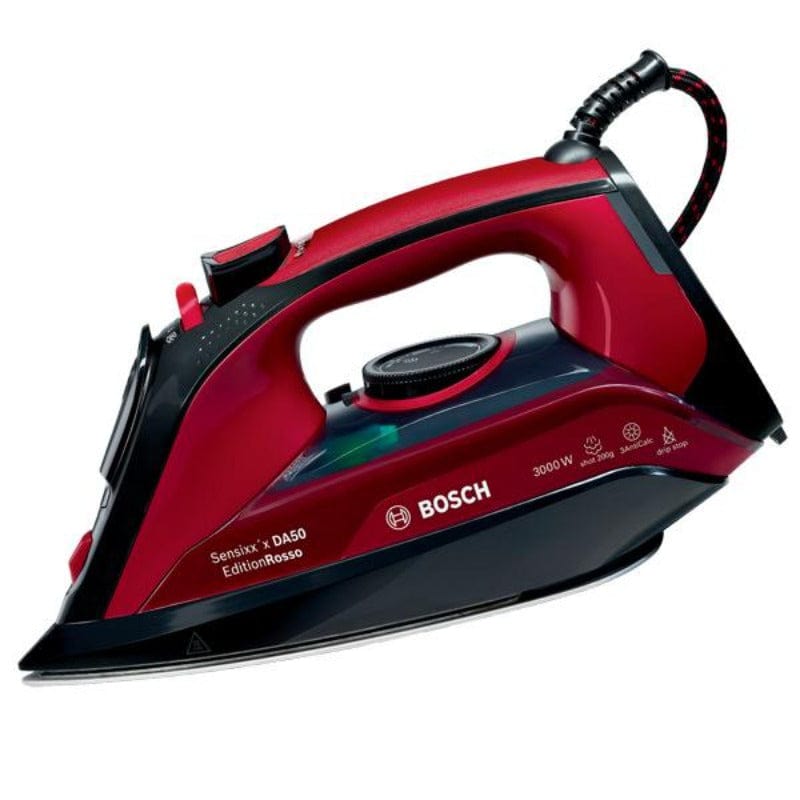 BOSCH TDA503011P Steam iron Sensixx'x DA50 EditionRosso 3000W MAROON/BLACK Colors