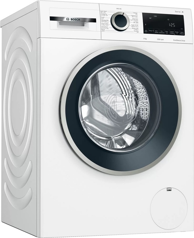 BOSCH WGA142Z0TR Series 4 washing machine, front loader 1200 rpm 9kg White single water inlet A+++ Very Quiet 16 Stain recognition feature