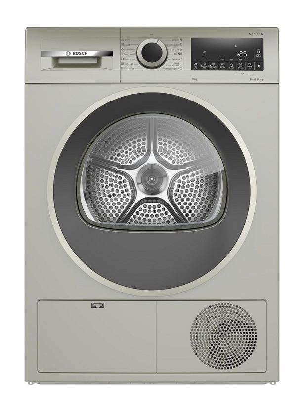 BOSCH WQG1420XME Dryer 9kg Silver 84.2x59.8x61.3cm A++ energy class anti-wrinkle system easy clean