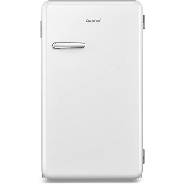 COMFEE RCD93WH1RT 85*47*45cm 93L Retro White Mini Refrigerator