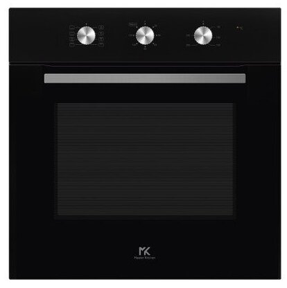 MASTER KITCHEN MKO82/12MBK 8 Function Black Oven 70L triple glazed door Removable inner glass  Energy class A