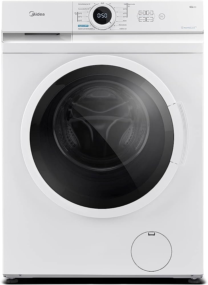 MIDEA MF100W70W 7Kg, Max. Spin Speed ​​1400RPM,  Inverter Motor (BLDC), Energy Efficiency Class A, Spin Speed ​​Selection 1400, White