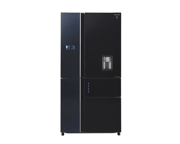 SHARP SJ-FSD910N-BK5 185*91*80cm 850L 5 Doors Inverter Black Glass Refrigerator