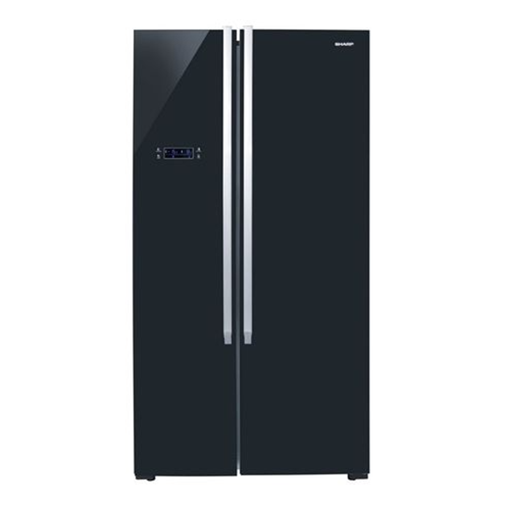 SHARP SJ-X640-MG3 Double Door Silver Glass Refrigerator 178x89x70cm 724L