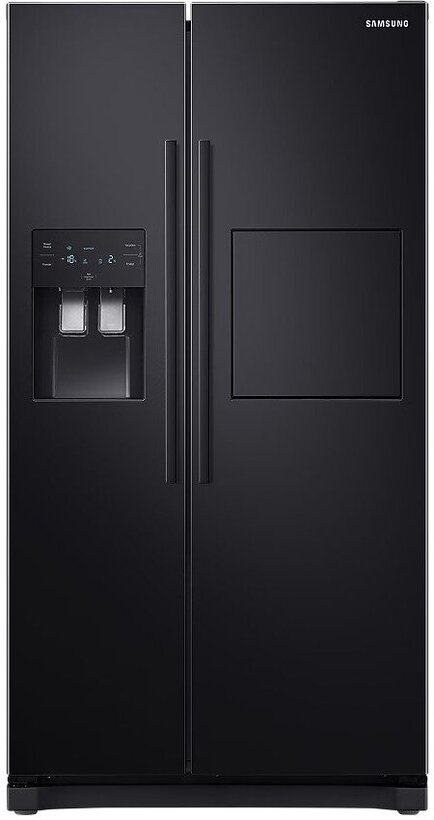 SAMSUNG RS50N3913BC Refrigerator with freezer Side by Side, 501L, Digital Inverter Compressor, All Around Cooling, Refrigerant R600A, Home Bar, 178.9x91.2x73.4cm, Energy Class A+, Black