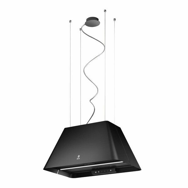 ELICA IKONA LIGHT BL 60cm Black Island Hood ENERGY CLASS A VERSION Filtering MIN-MAX NOISE LEVEL 47-62 db(A) TOTAL SUCTION 207W