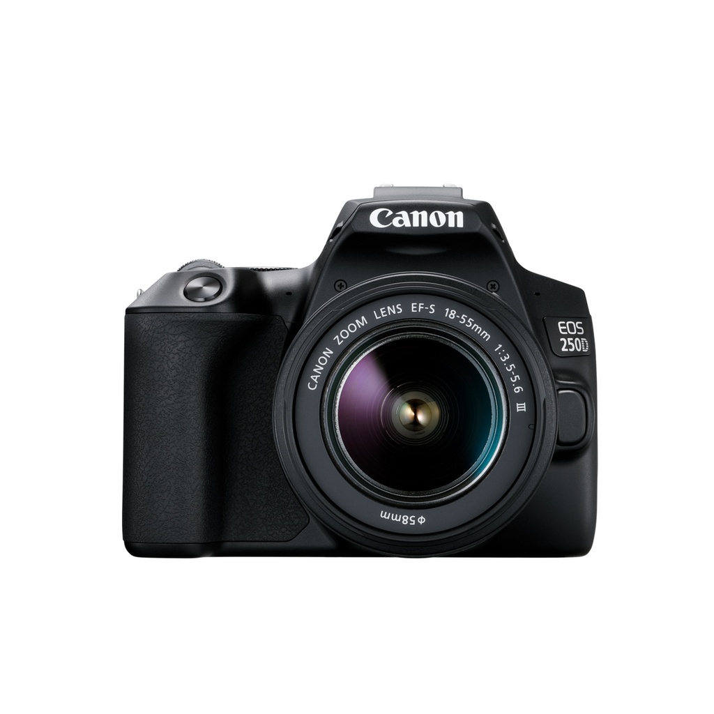 Canon EOS 250D, Canon EF-S 18-55 IS STM 55mm f 4-5.6 is STM Lens - Black