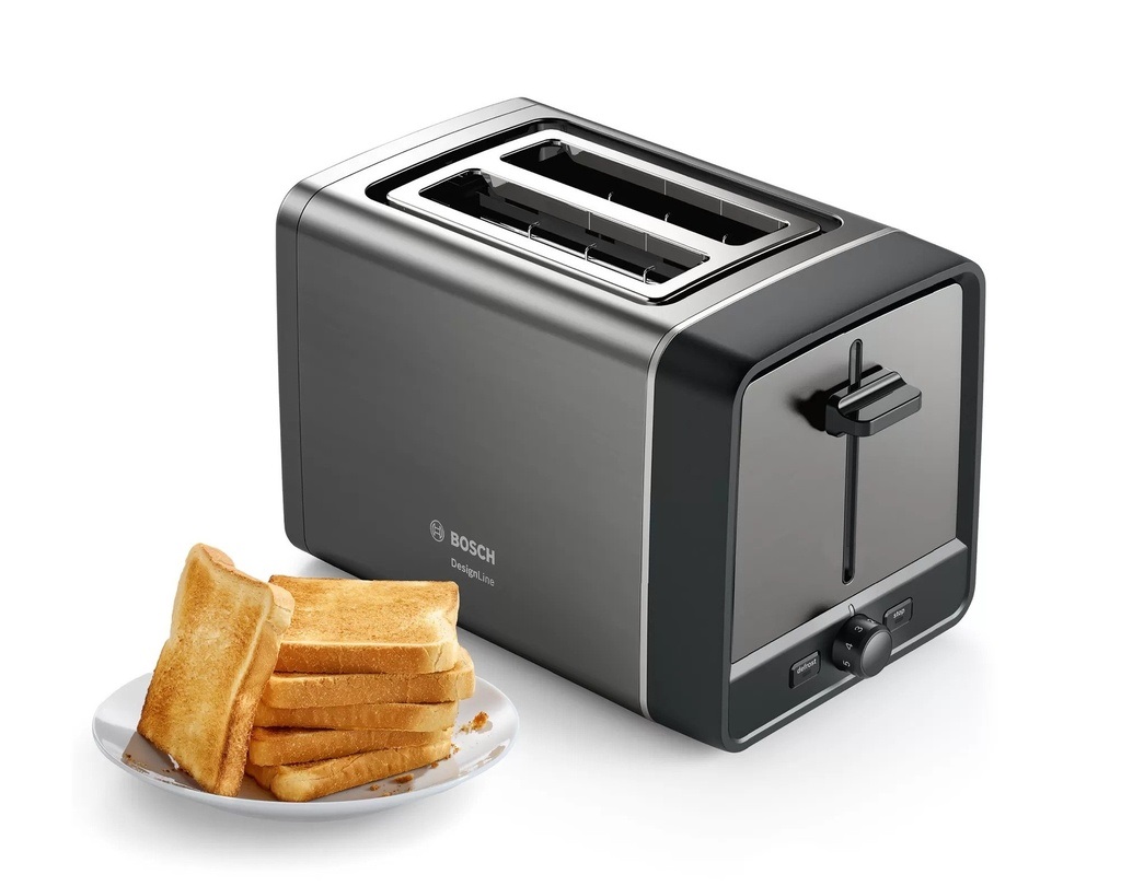 BOSCH TAT5P425 Compact toaster DesignLine Graphite 970W