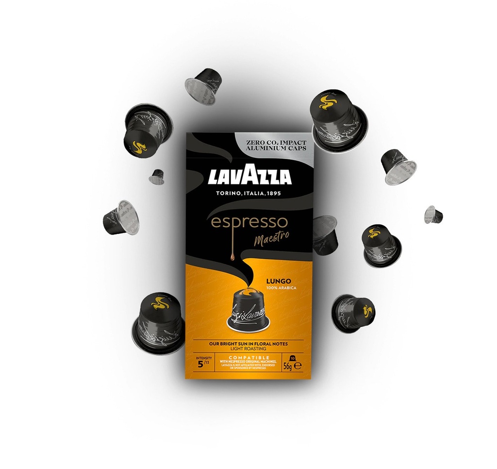 Lavazza Espresso Maestro Lungo 100%arabica Compatible Coffee Capsules