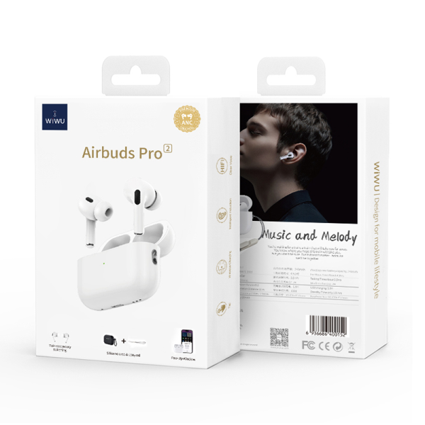 Wiwu Airbuds Pro 2F Active Noise Cancelling In -Ear Bluetooth headset
