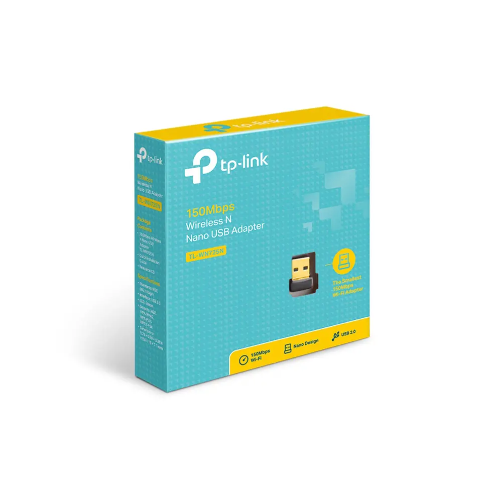TP-LINK TL-WN725N Wireless N Nano USB Adapter 150Mbps