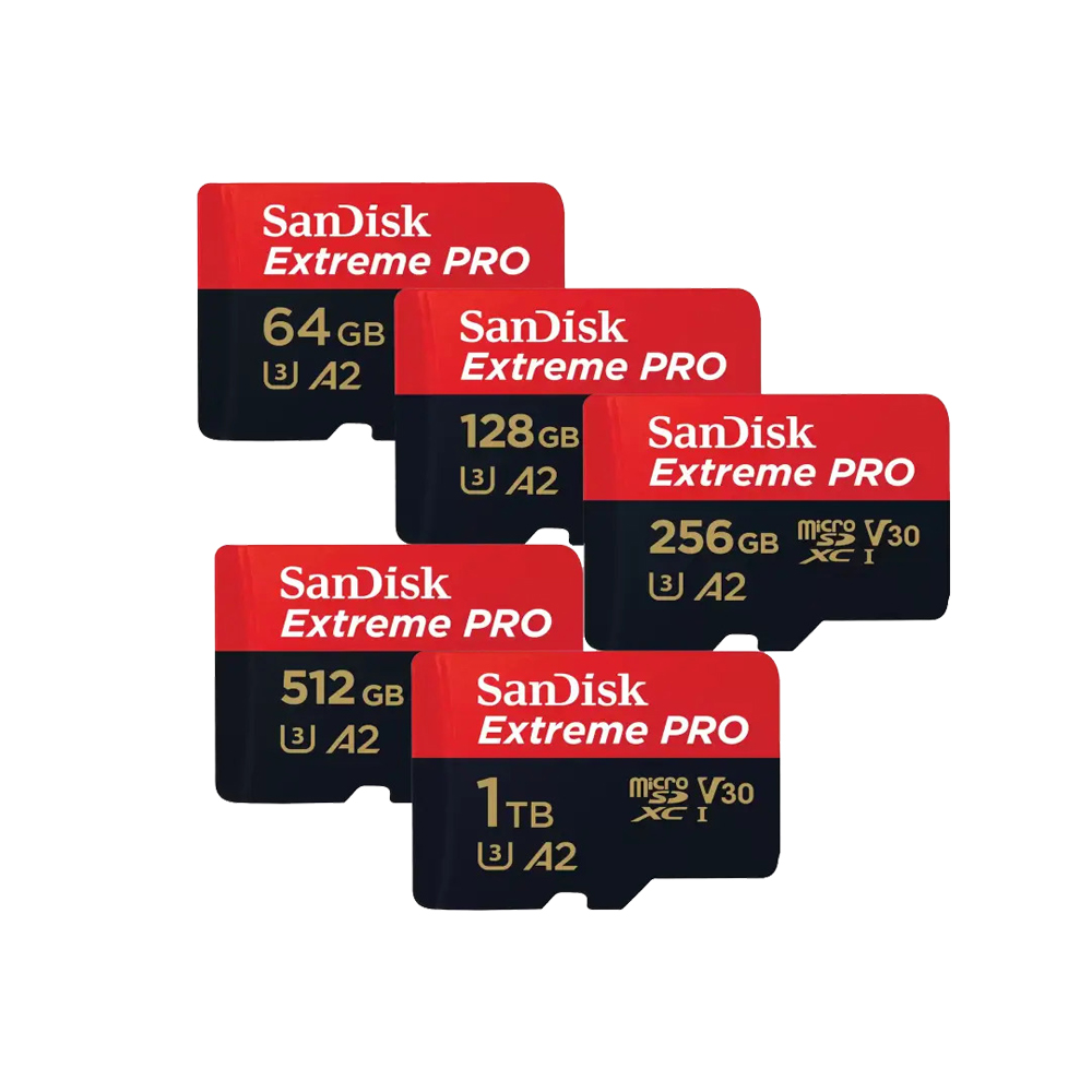 SanDisk Extreme Pro microSDXC 64GB to 2TB