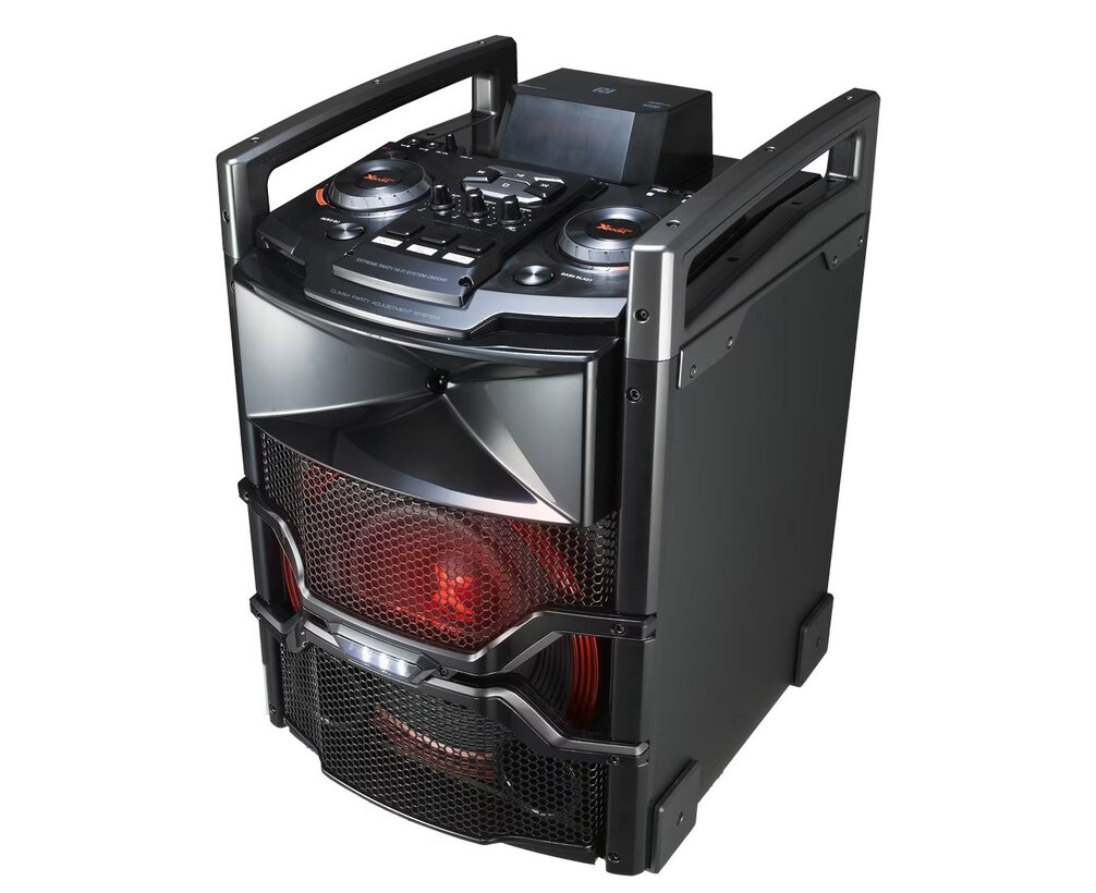 LG OM6540 Portable X Boom Audio System with Bluetooth and Audio DJ, 500W, Black