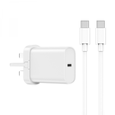Wiwu Quick 20W(PD) Fast Charger with Type-C to Type-C Cable UK - White