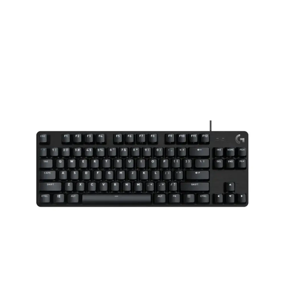 Logitech G413 TKL SE Tactile Switches, PBT Keycaps, White Backlight, Mechanical | Black USB Wired Gaming Keyboard 