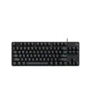 Logitech G413 TKL SE Tactile Switches, PBT Keycaps, White Backlight, Mechanical | Black USB Wired Gaming Keyboard 