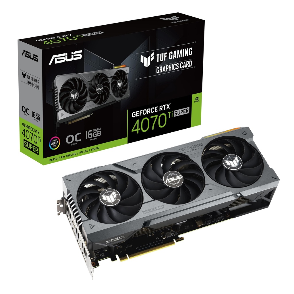 Asus TUF Gaming GeForce RTX 4070 Ti Super 16GB GDDR6X Edition with DLSS 3, 256Bit | Graphic Card