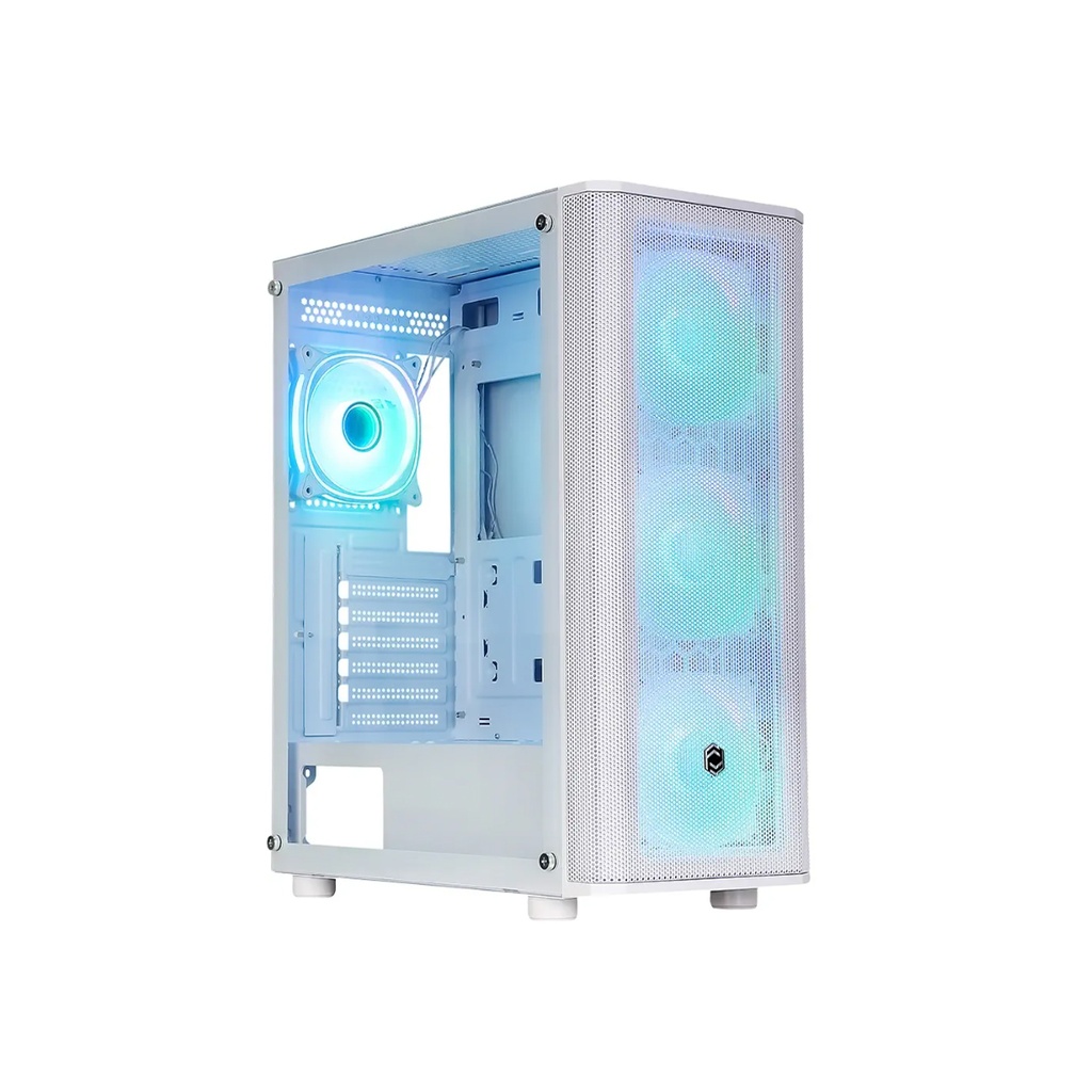 Frisby CM-106 650W 80+ Double ARGB Gaming Mesh Case - White
