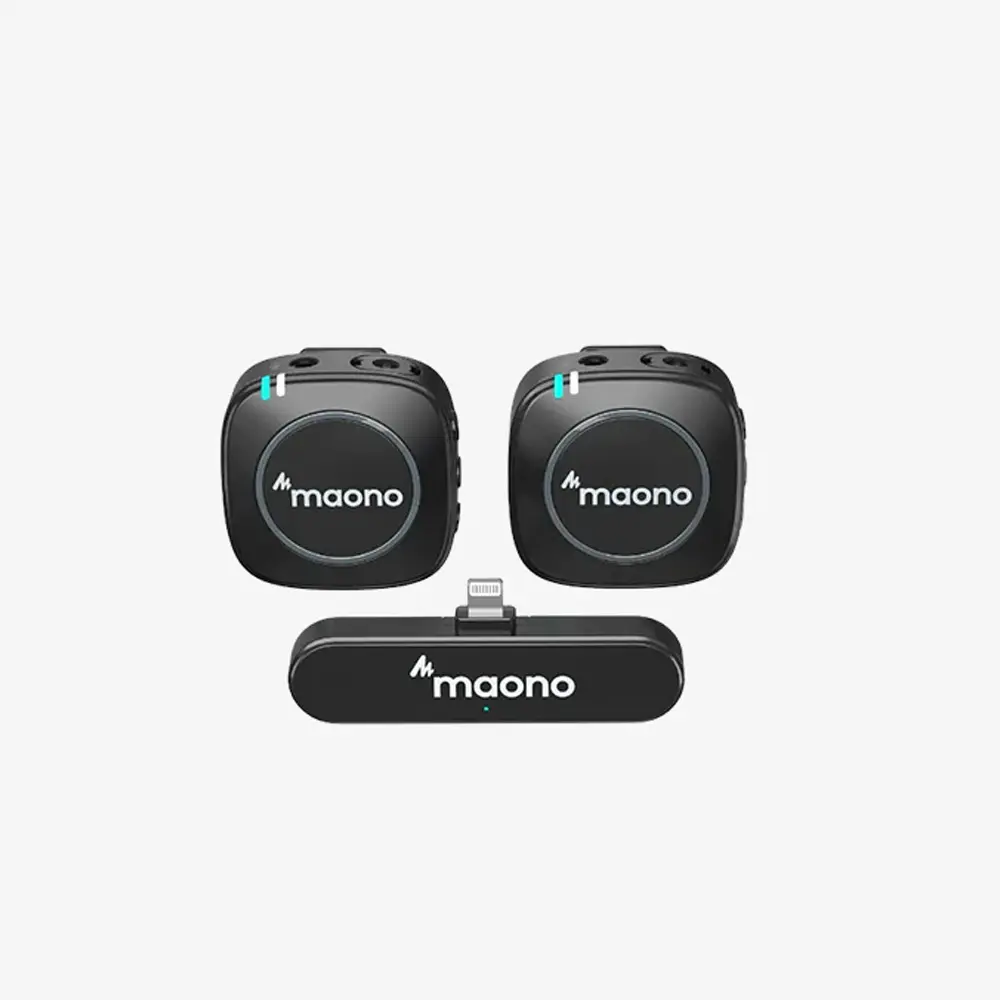 Maono WM820 B2 Dual-Person Lightning Compact Wireless Microphone System