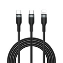 Wiwu Wi-C029 Concise Series 2in1 Type-C to Lightning PD Data and Charging Cable 100W 1.2M