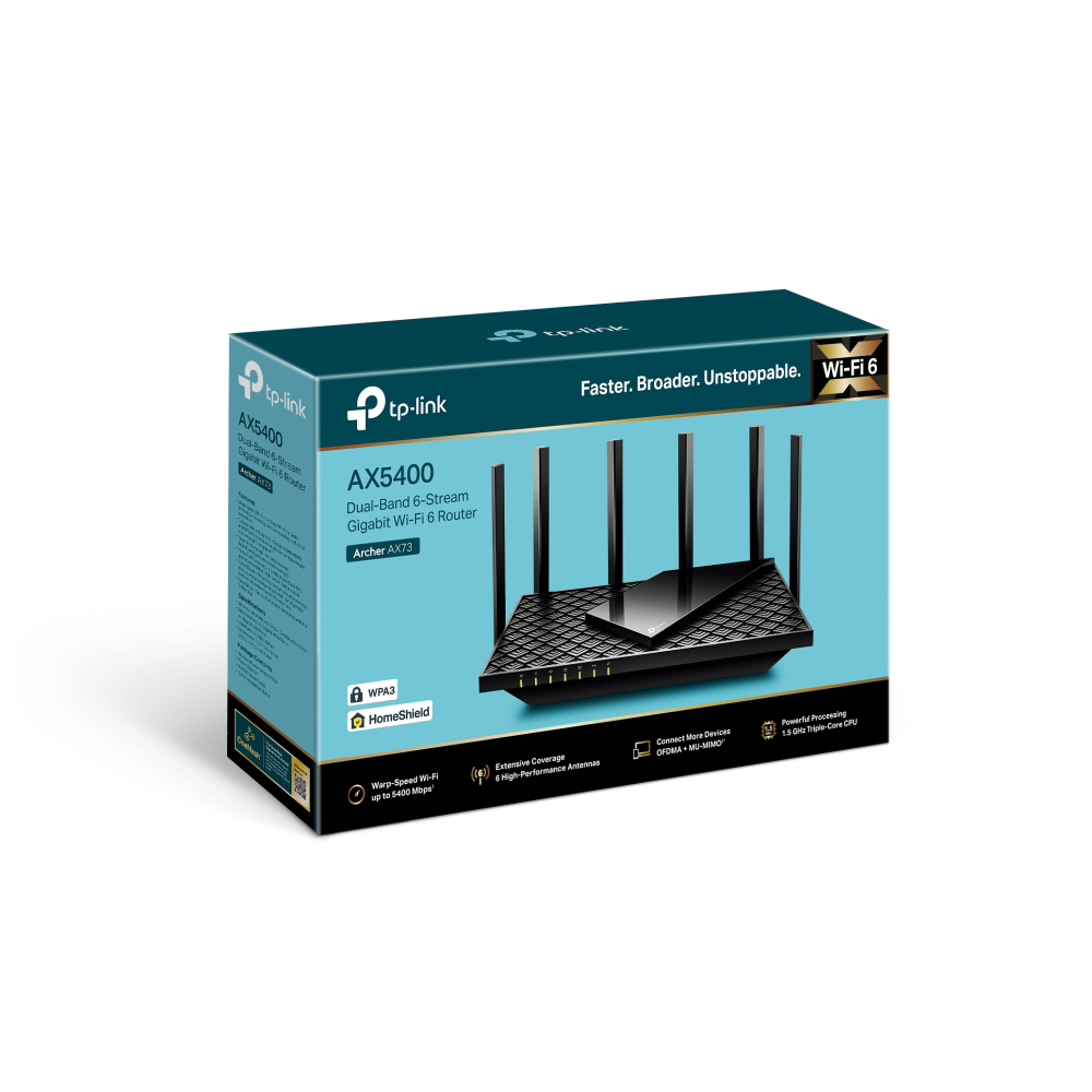TP-Link Archer AX73 AX5400 Wi-Fi6 Router