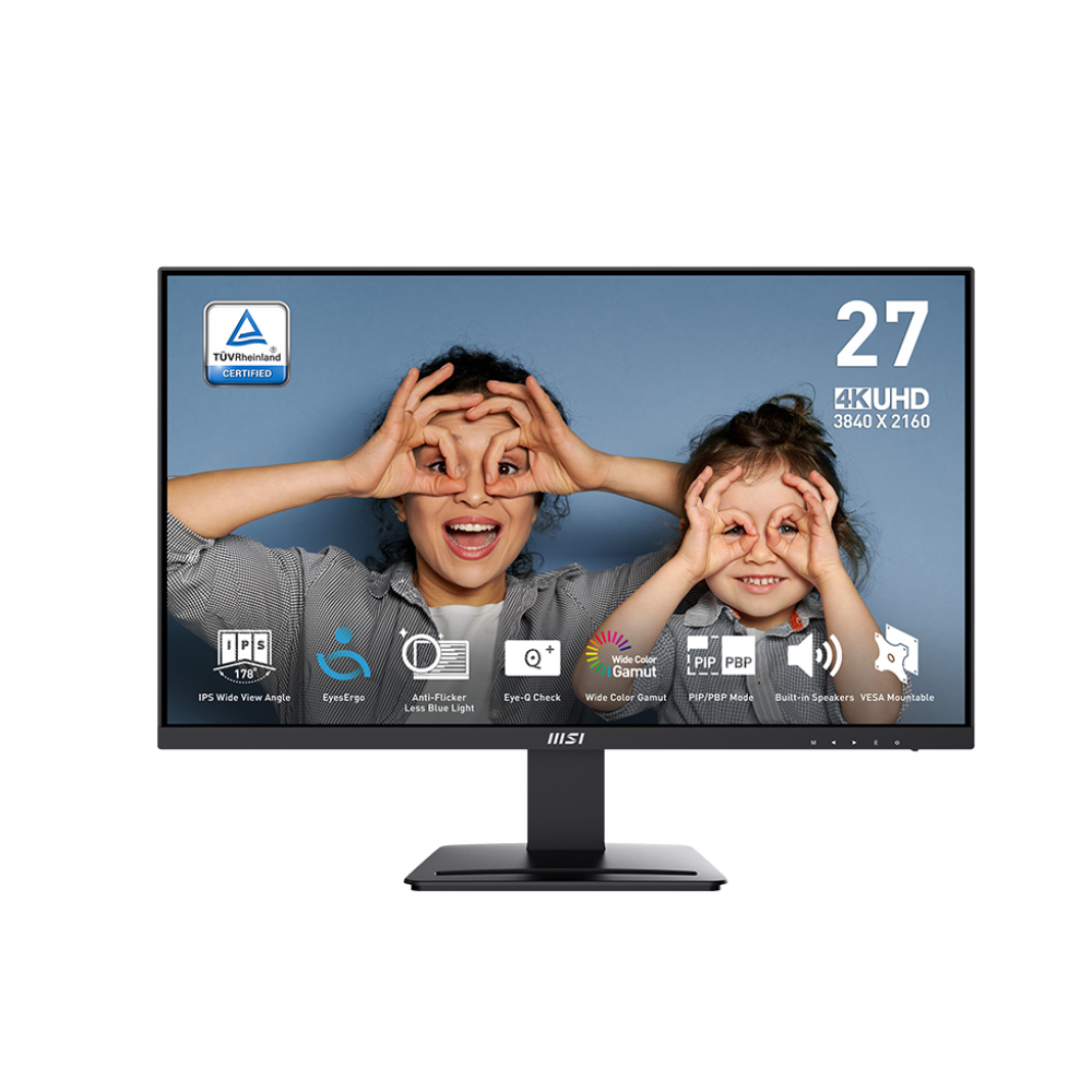 MSI 27" Pro MP273U UHD(3840x2160) 60Hz 4ms Anti-Glare - Flat IPS Monitor
