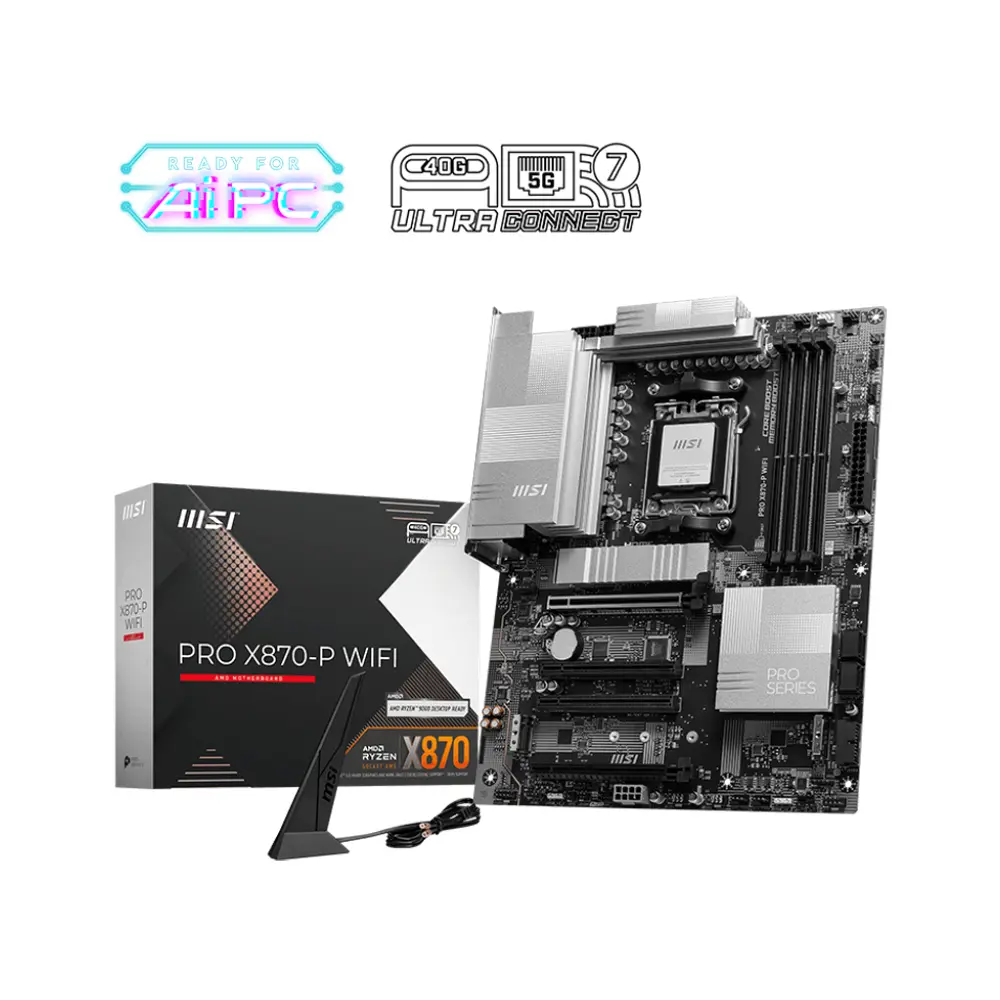 MSI PRO X870-P WIFI AMD X870 SOKET AM5 DDR5 8200